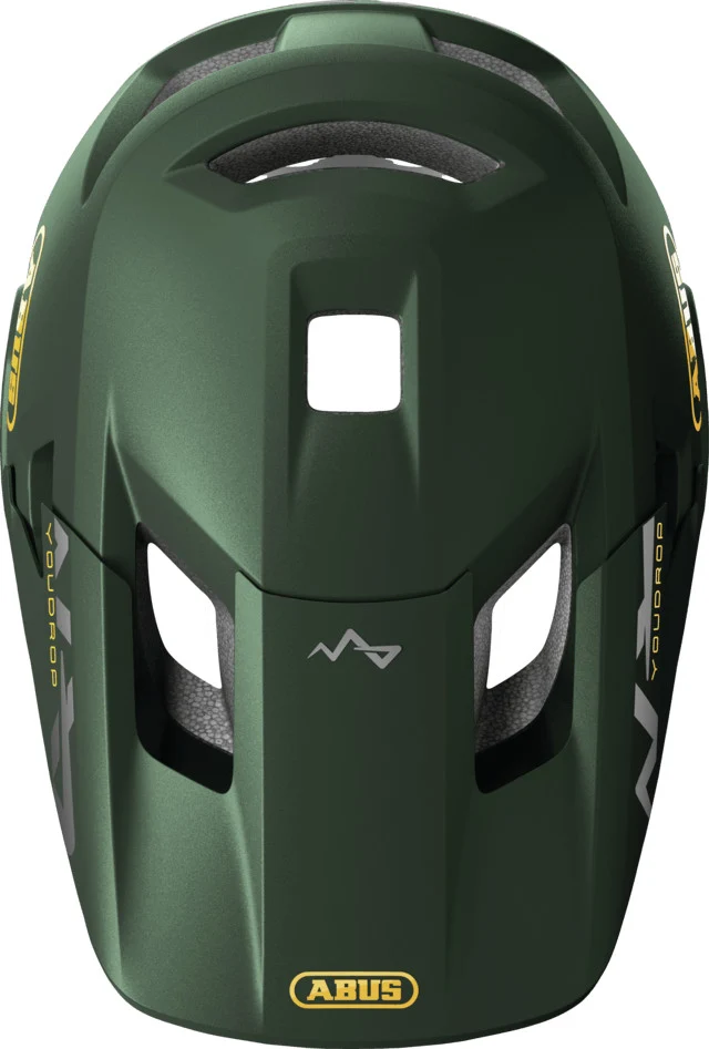 Abus Youdrop FF Kinderhelm Moss Green
