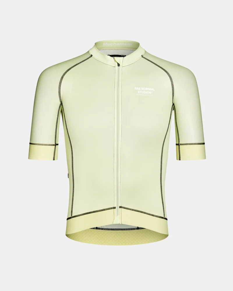 Pas Normal Studios Mechanism Kurzarm Trikot Herren Verblasstes Lime