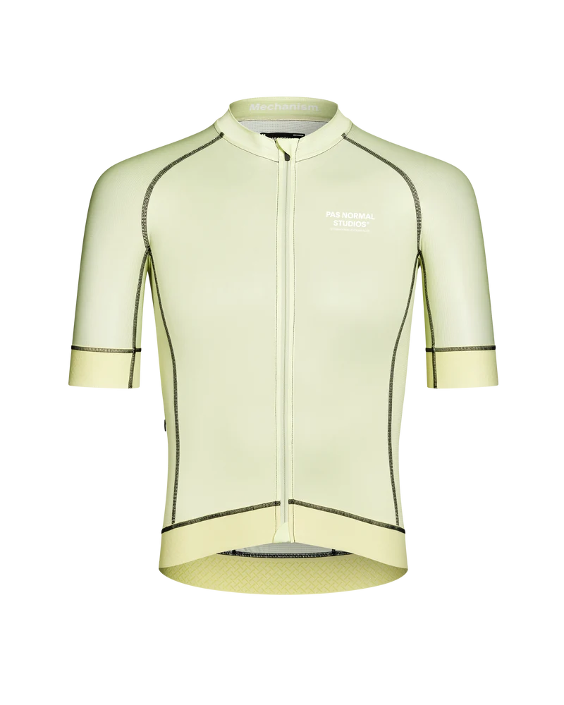 Pas Normal Studios Mechanism Kurzarm Trikot Herren Verblasstes Lime