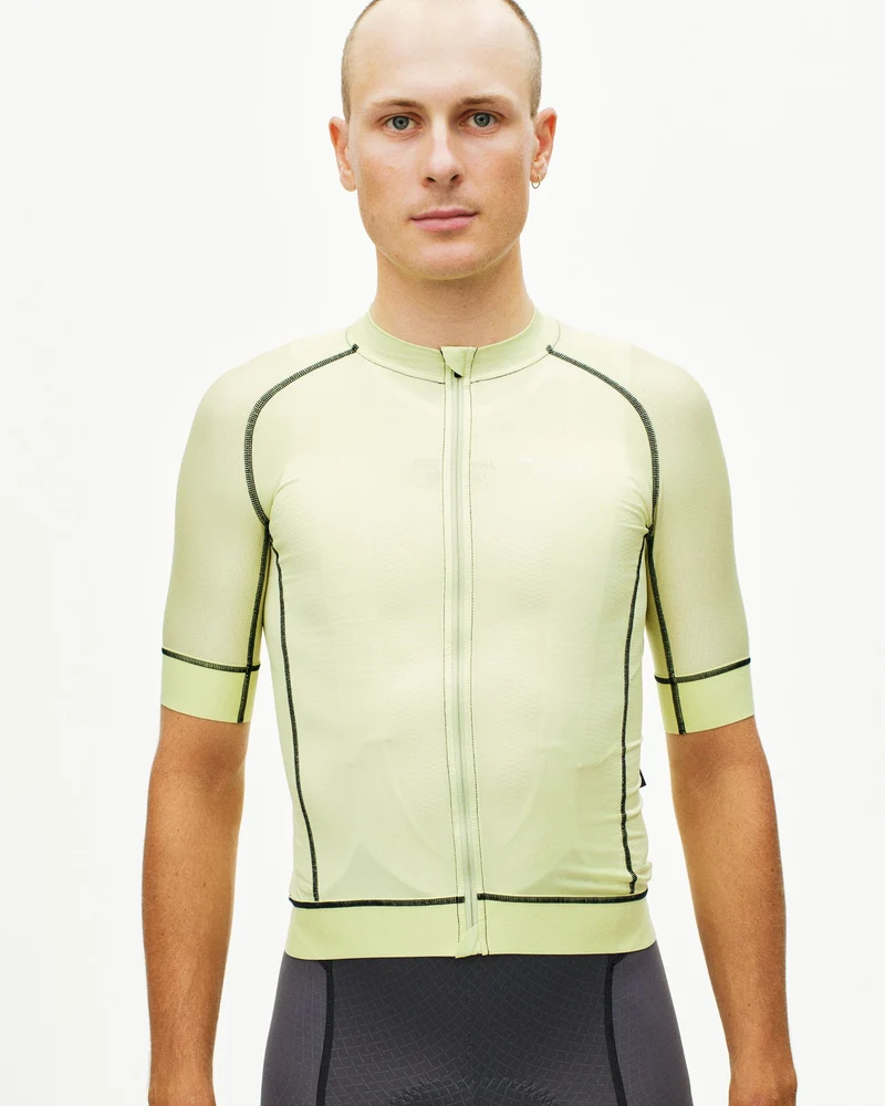 Pas Normal Studios Mechanism Kurzarm Trikot Herren Verblasstes Lime