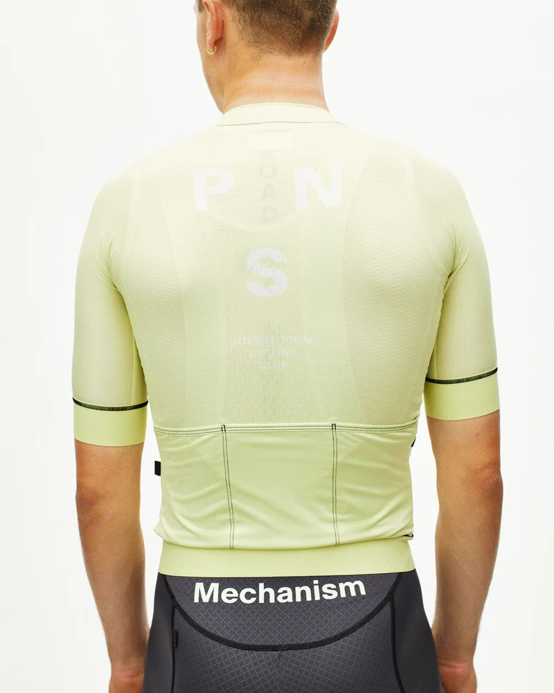 Pas Normal Studios Mechanism Kurzarm Trikot Herren Verblasstes Lime