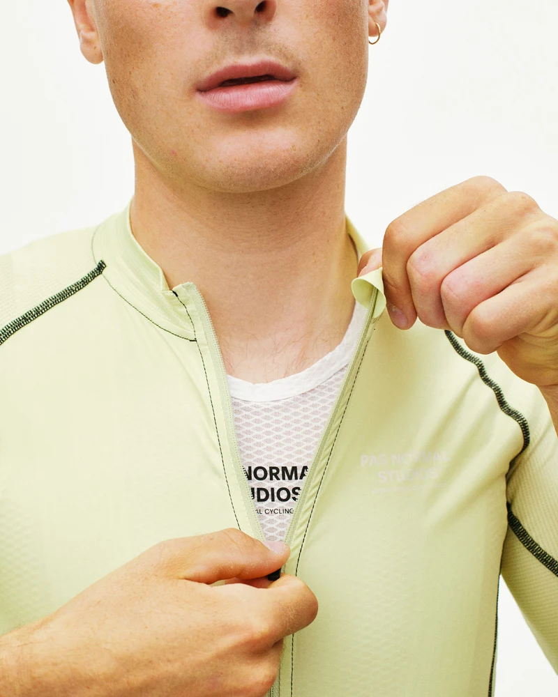 Pas Normal Studios Mechanism Kurzarm Trikot Herren Verblasstes Lime