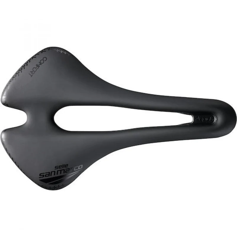 Selle San Marco Sattel Aspide Short Comfort Dynamic 155 x 250 mm Schwarz - maximaler Komfort