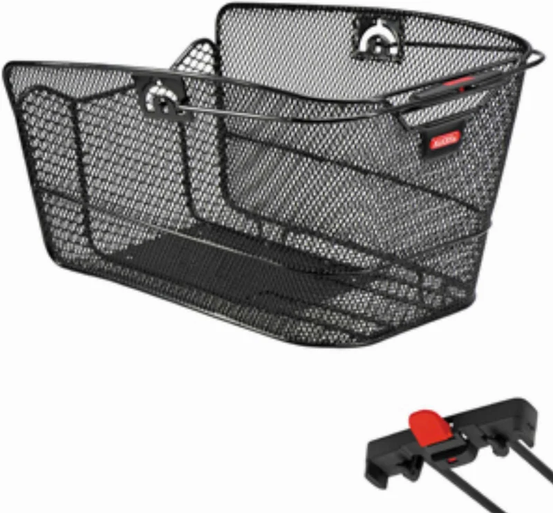 KLICKfix Citymax Hinterradkorb für Racktime schwarz fein