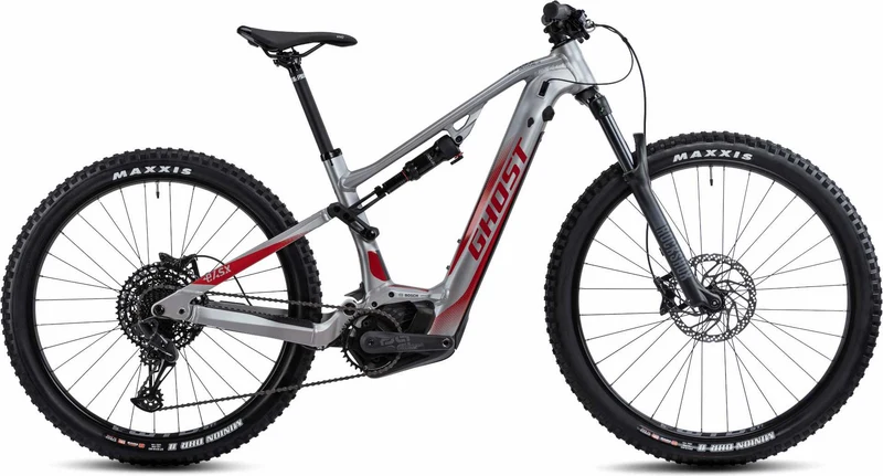 Ghost E-ASX 130 Universal AL 750 Wh E-Bike Fully 29"/27,5+" gray 2/riot red matt/glossy