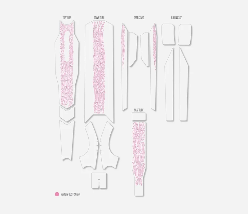 Orbea Second Skin Schutzkit Organic Violet Glänzend Occam Hydro Glänzend