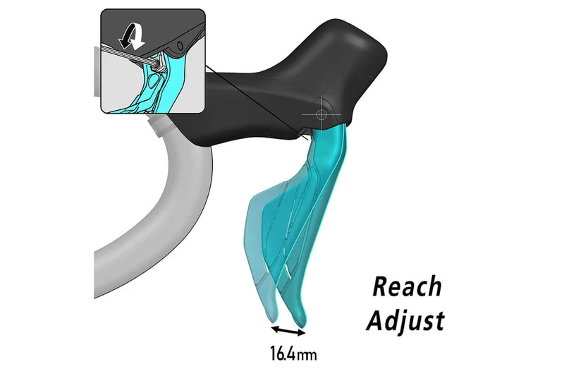 Shimano 105 R7170 12-Speed Hydraulic Di2 STI Lever & Brake Kit