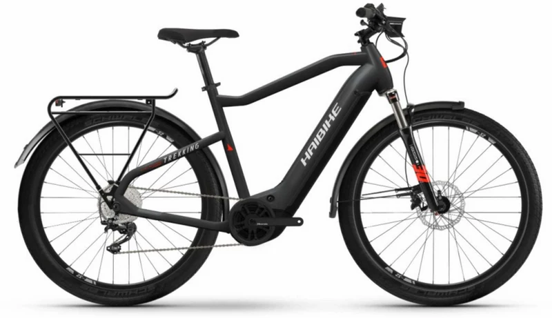 Haibike Trekking 6 630 Wh E-Bike Diamant 27,5" matte black red reflex