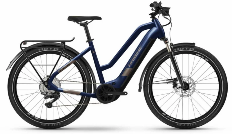 Haibike Trekking 7 630 Wh E-Bike Trapez 27,5" blue/sand