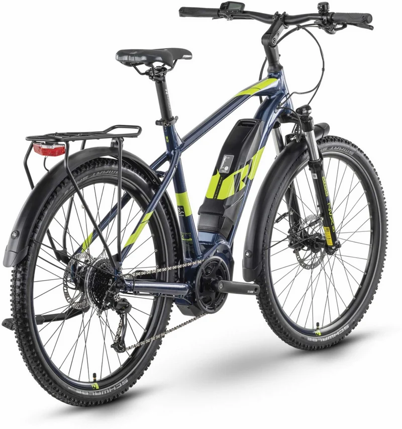 Raymon CrossRay E 3.0 500 Wh E-Bike Diamant 27,5" dark blue/lime