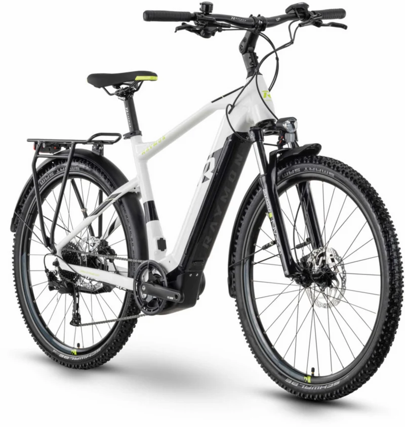 Raymon CrossRay E 5.0 500 Wh E-Bike Diamant 27,5" white/black/lime
