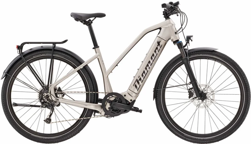 Diamant Zouma+ 500 Wh E-Bike Trapez 27,5" Iridiumsilber Metallic