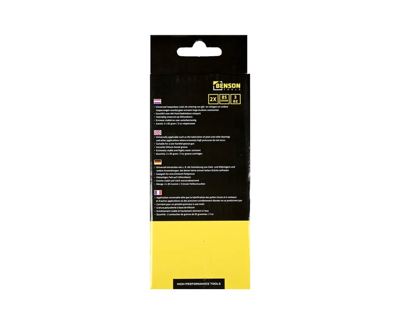 Fettkartuschen 85g für Fettpresse - Ideal für Fahrzeuglager, 2-tlg.