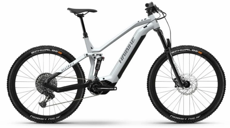 Haibike AllTrail 7 630 Wh E-Bike Fully 27,5" gloss silver pearl black