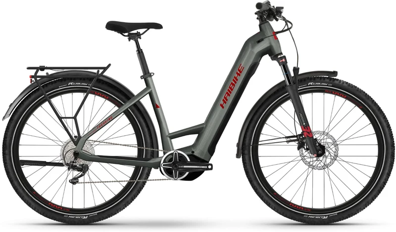 Haibike Trekking 5 720 Wh E-Bike Wave 27,5" olive/red - gloss