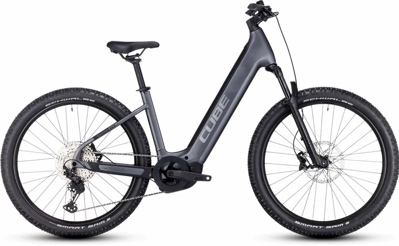 Cube Reaction Hybrid Race 625 Wh E-Bike Easy Entry 27,5" grey´n´metal