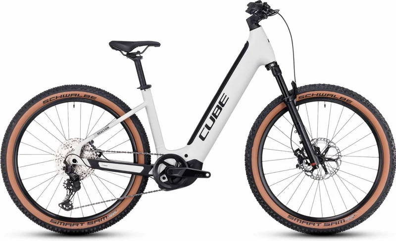Cube Reaction Hybrid SLT 750 Wh E-Bike Easy Entry 27,5" silver´n´cream