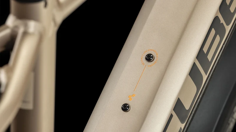 Cube Reaction Hybrid Performance Allroad 500 Wh E-Bike Hardtail Trapeze metallicbrown´n´orange
