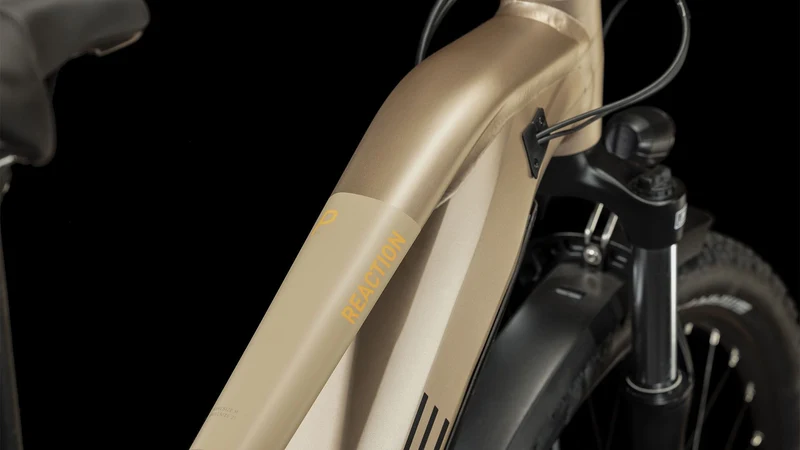 Cube Reaction Hybrid Performance Allroad 500 Wh E-Bike Hardtail Trapeze metallicbrown´n´orange