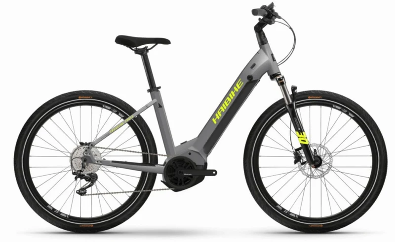 Haibike Trekking 6 Cross 630 Wh E-Bike Wave 27,5" gloss_grey_neon