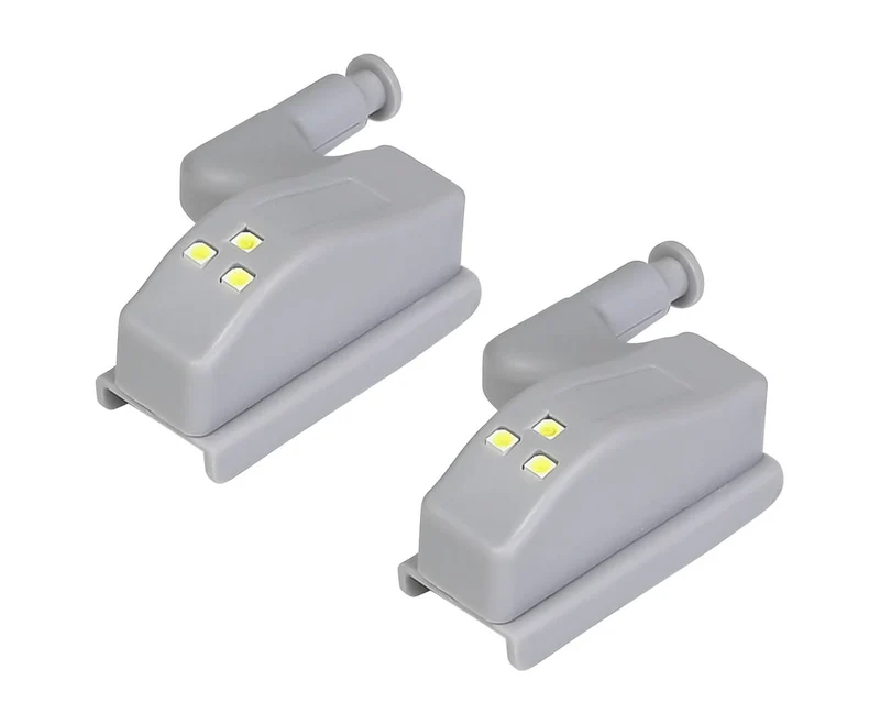 Automatische LED-Schrankbeleuchtung 3 LEDs, 2er-Set, inkl. Batterien