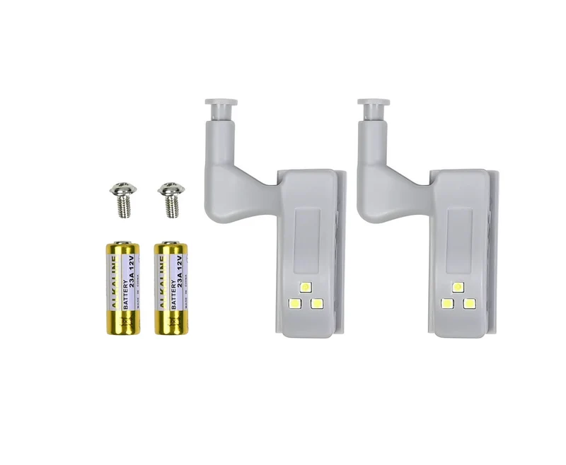 Automatische LED-Schrankbeleuchtung 3 LEDs, 2er-Set, inkl. Batterien