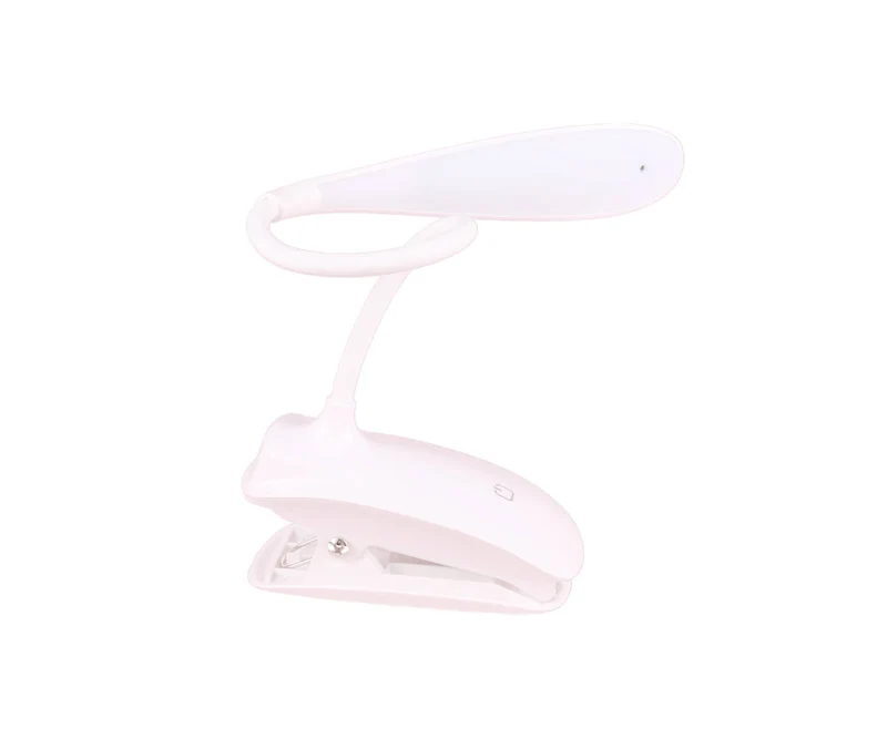 LED-Klemmlampe 3W, flexibler Hals, dimmbar, wiederaufladbar, USB-Klemme