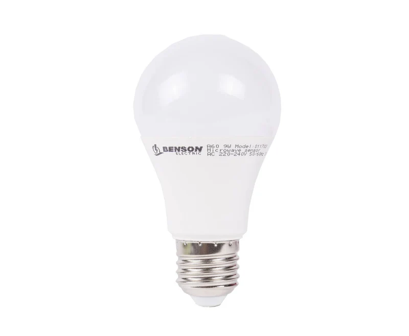 LED-Lampe E27 9W mit Bewegungsmelder, 806 lm, 3000 K, 30s-Timer