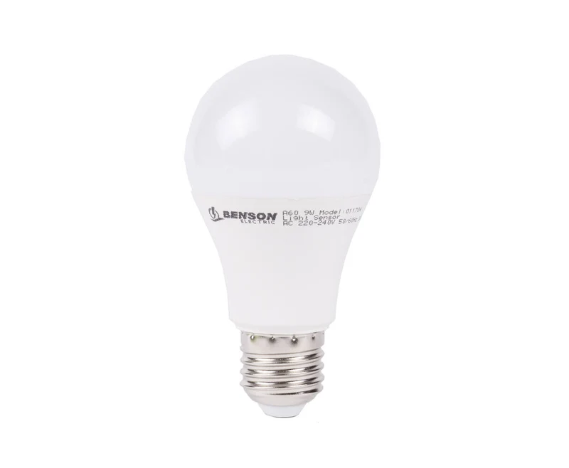 LED-Lampe E27 A60 9W Tag/Nacht-Sensor 3000K Warmweiß, 806 lm
