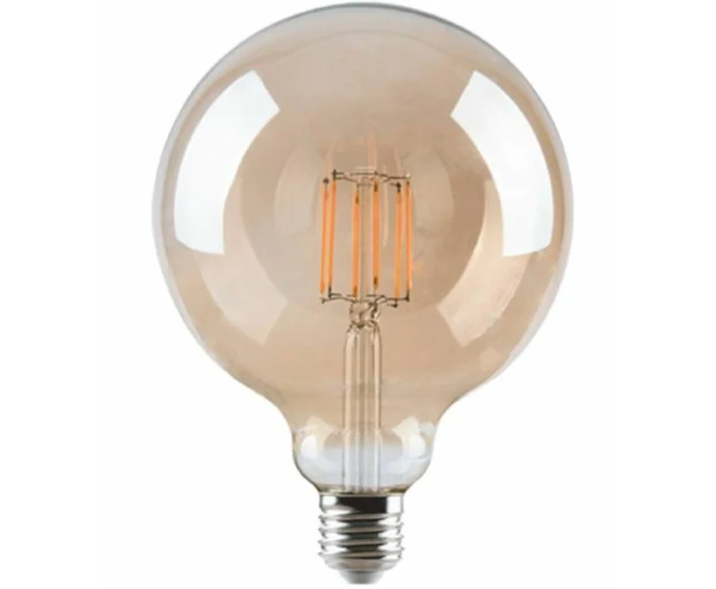 LED-Globe-Filament G125 4W Bernstein, E27, dimmbar, 3000K, 360lm