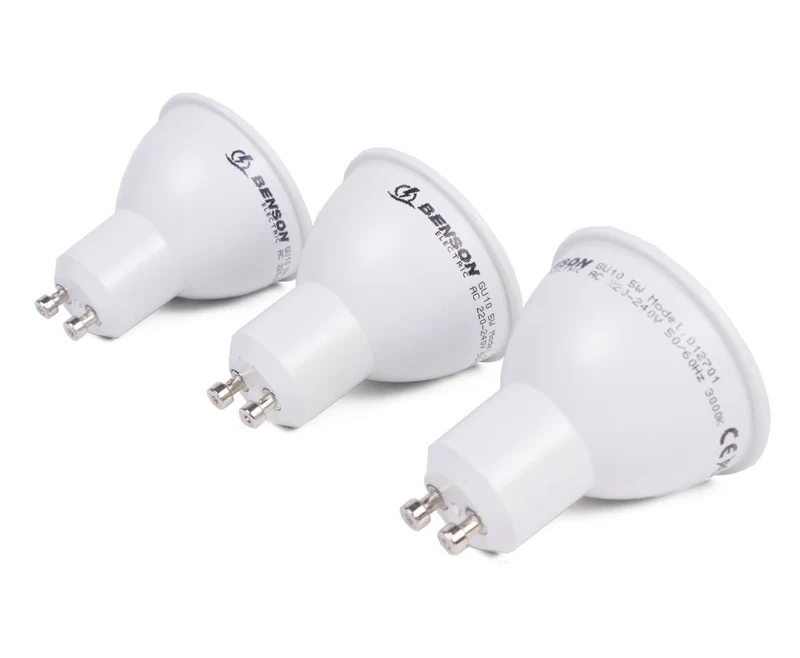 LED GU10 5W dimmbar warmweiß, 3er-Set - 400 Lumen, 20.000 Stunden