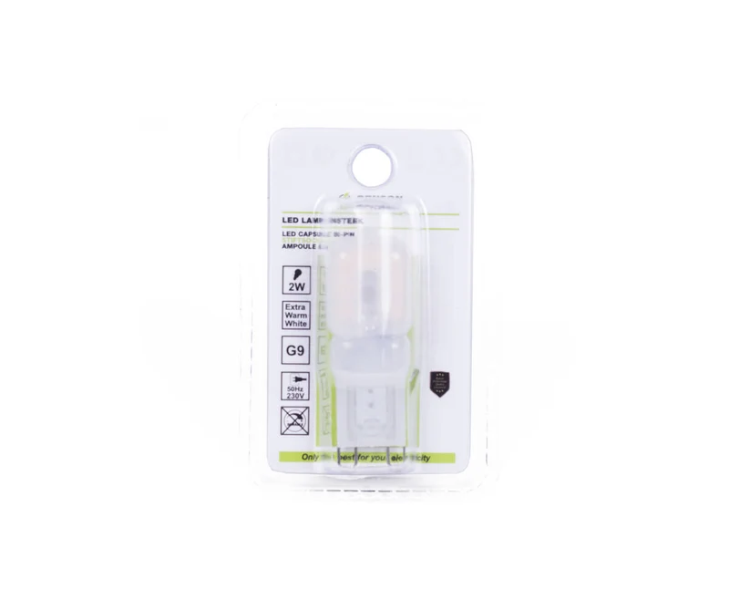 LED-Lampe G9 2W - Extra Warmweiß, 220-240V, für die Wohnraumbeleuchtung