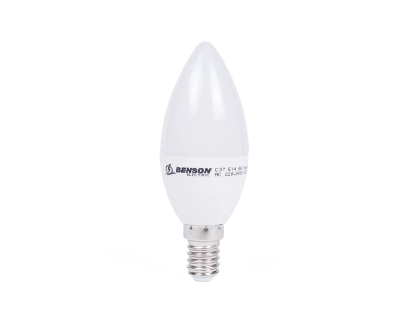 LED-Kerzenlampe C35 5W E14 Dimmbar, 3000K, 400lm, 20.000 Stunden, Ø37x105mm