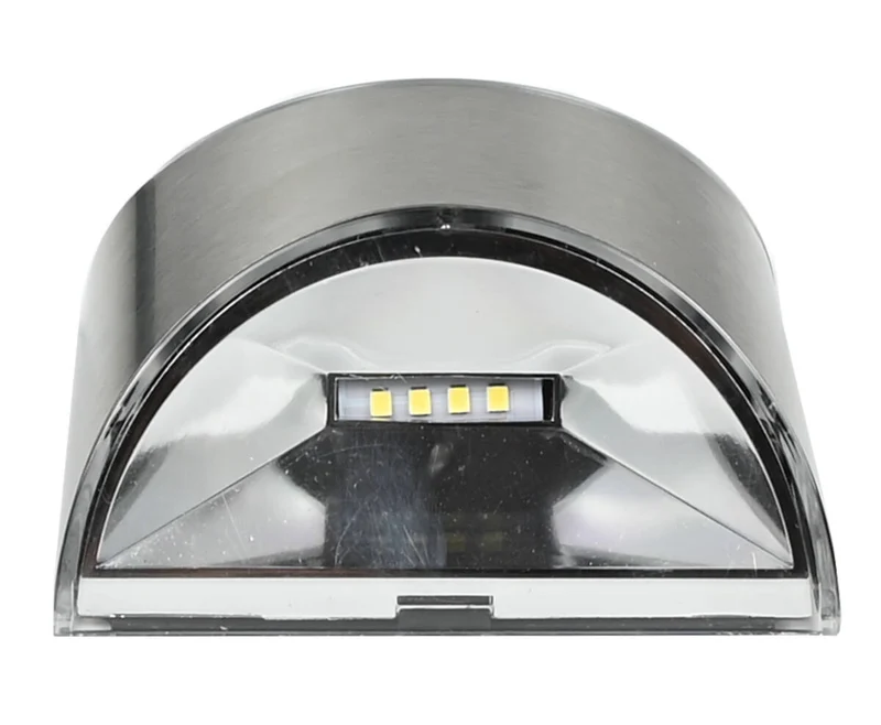 Solar-LED-Lampe Edelstahl 4 SMD 1,2 V 300 mAh IP44 für Garten & Badezimmer