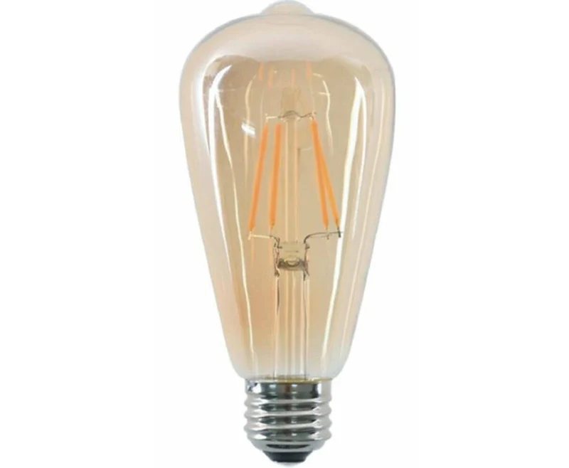 Retro Amber LED-Filamentlampe 4W E27 3000K dimmbar - 360lm 25.000h
