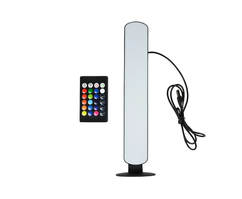 LED-Lichtleiste: RGB + Weiß, 26,5 cm, USB, 4 Lichtmodi, Fernbedienung
