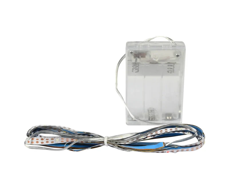 Flexibler 2m LED-Streifen, 4 Farben, Batteriebetrieb, Stimmungsbeleuchtung