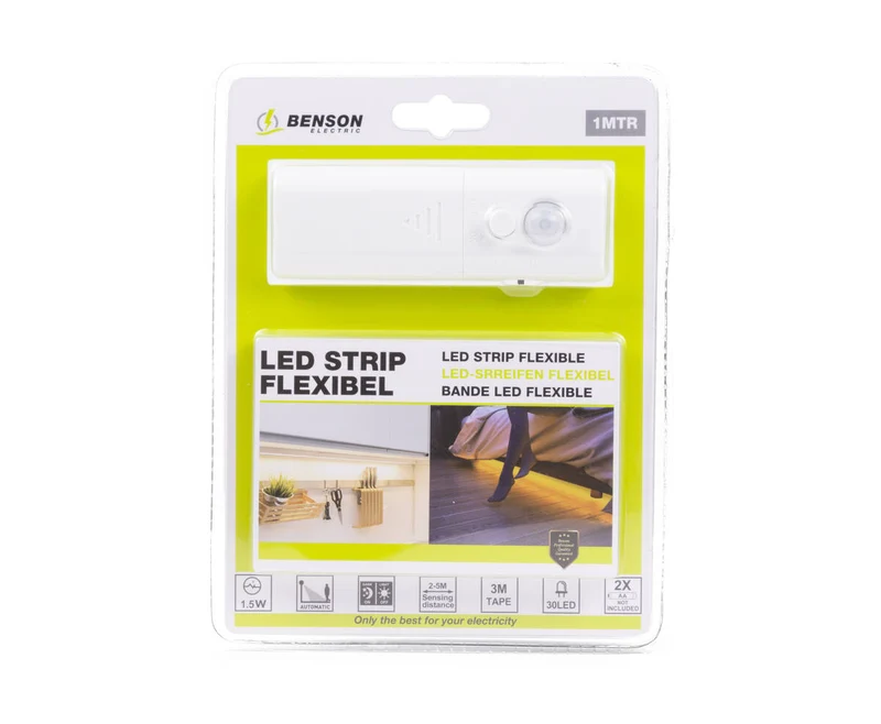 Flexibler 1m LED-Streifen mit Bewegungssensor, 2700K, IP65, 150lm