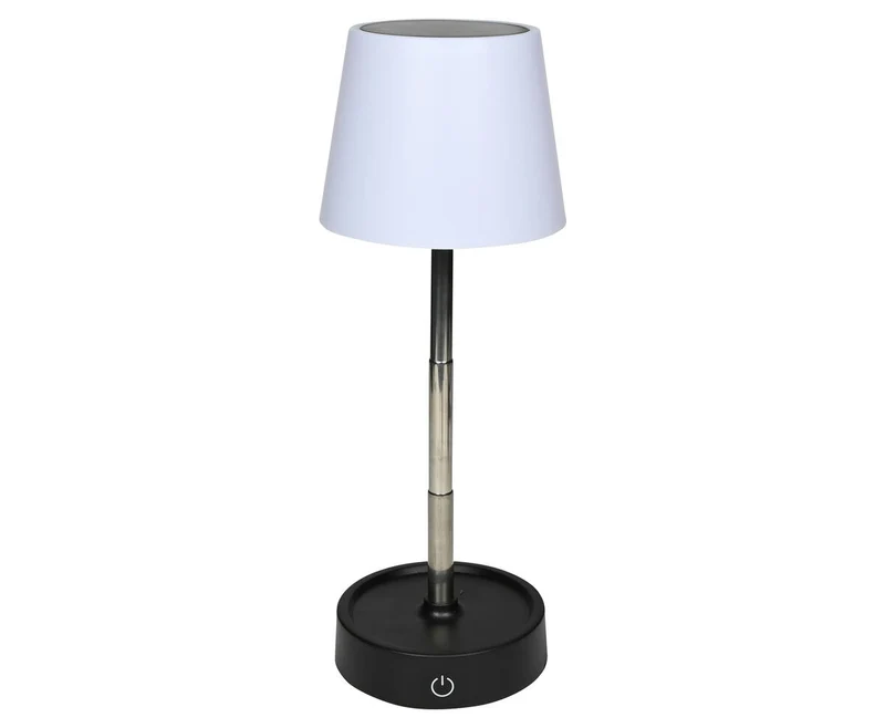 Dimmbare wiederaufladbare LED-Tischleuchte mit Teleskoparm, 120 Lumen, USB-C