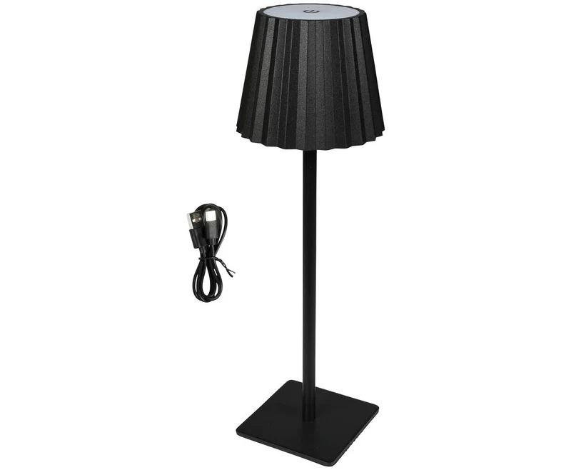 Wiederaufladbare LED-Tischleuchte 38 cm, USB-C, 3 Lichtstufen, 1200 mAh Akku