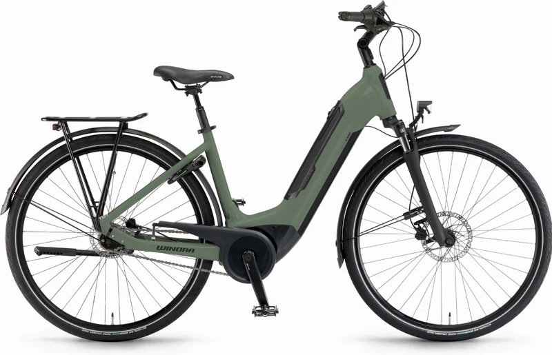 Winora Tria N8f 500 Wh E-Bike Wave 28" bamboogreen matt