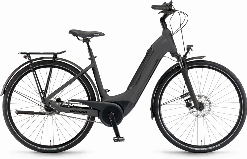 Winora Tria N8 500 Wh E-Bike Wave 28" microchip grey matt