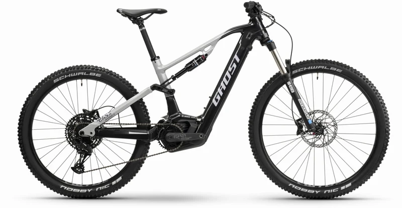 Ghost E-ASX 130 Universal 750 Wh E-Bike Fully 29"/27,5+" met. anthrazit/light grey - glossy/matt