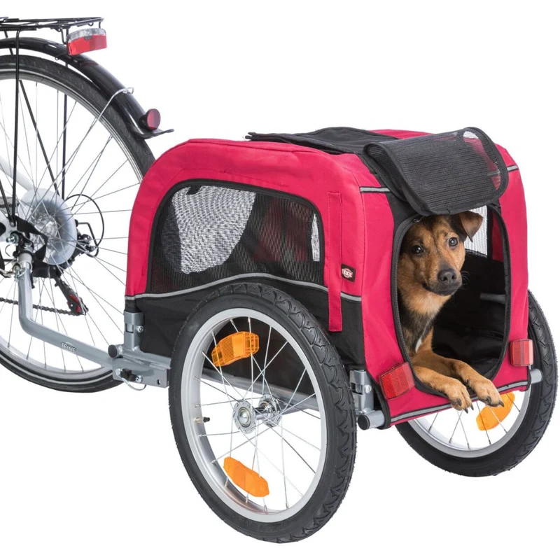 Remorque vélo pour petit chien et chat moins de 15 kg - Trixie