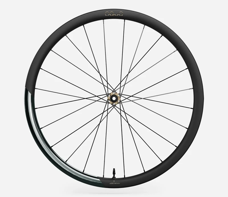 Oquo Vorderrad Rennrad RP35LTD Escape Green Gloss