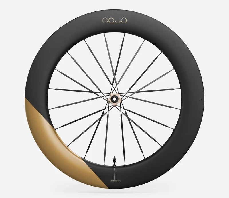 Oquo Vorderrad Rennrad RA80LTD CS Metallic Golden Sand Matt