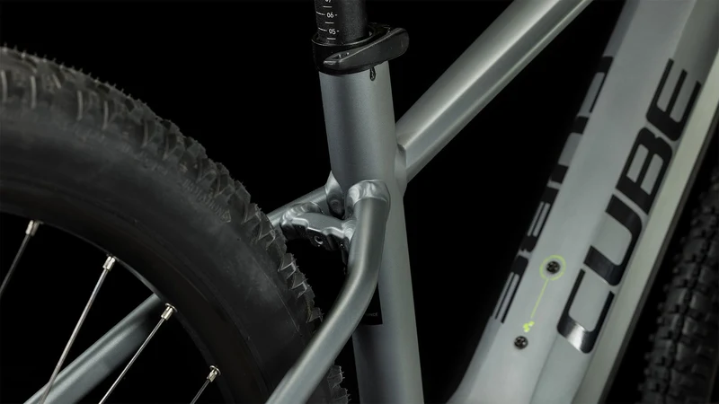 Cube Reaction Hybrid Pro 500 Wh E-Bike Hardtail Diamant flashgrey´n´green