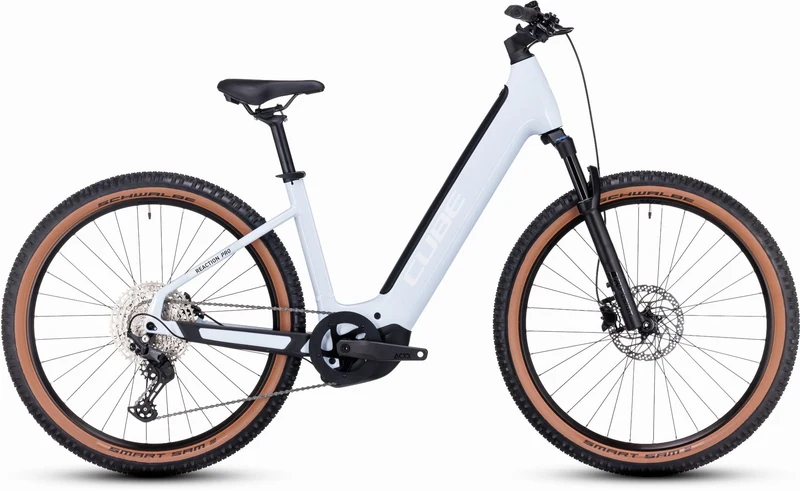 Cube Reaction Hybrid Pro 750 Wh E-Bike Hardtail Easy Entry 27,5" flashwhite´n´black
