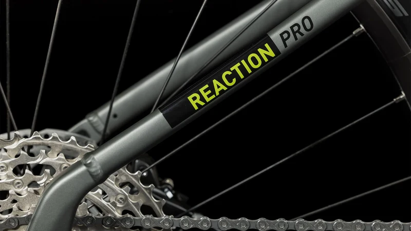 Cube Reaction Hybrid Pro 500 Wh E-Bike Hardtail Easy Entry 27,5" flashgrey´n´green
