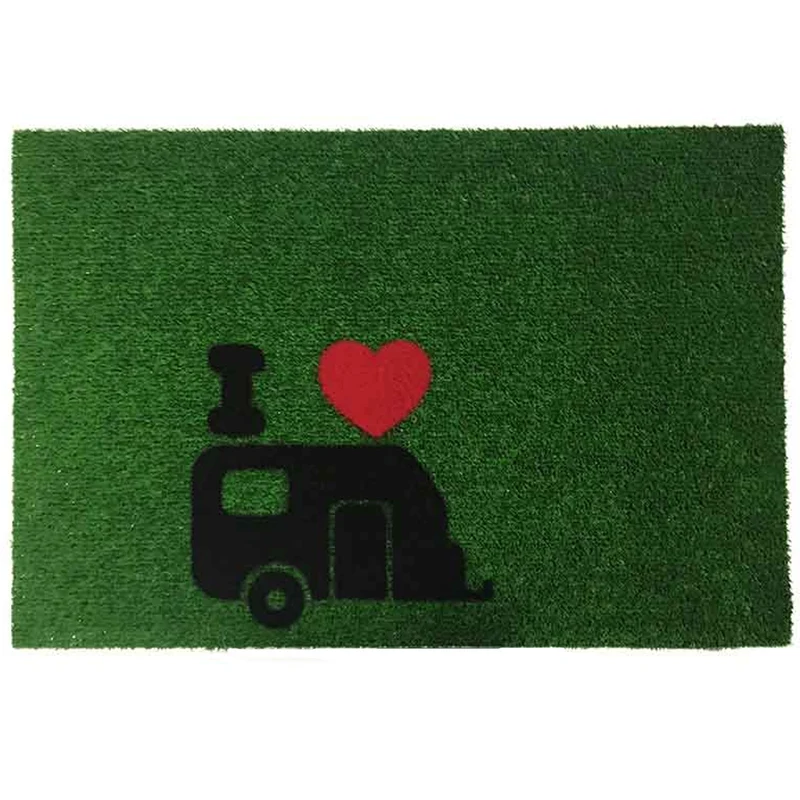 Arisol Fussmatte GREEN FLOCK 40x60cm Schmutzfangmatte Caravan Wohnwagen Camping